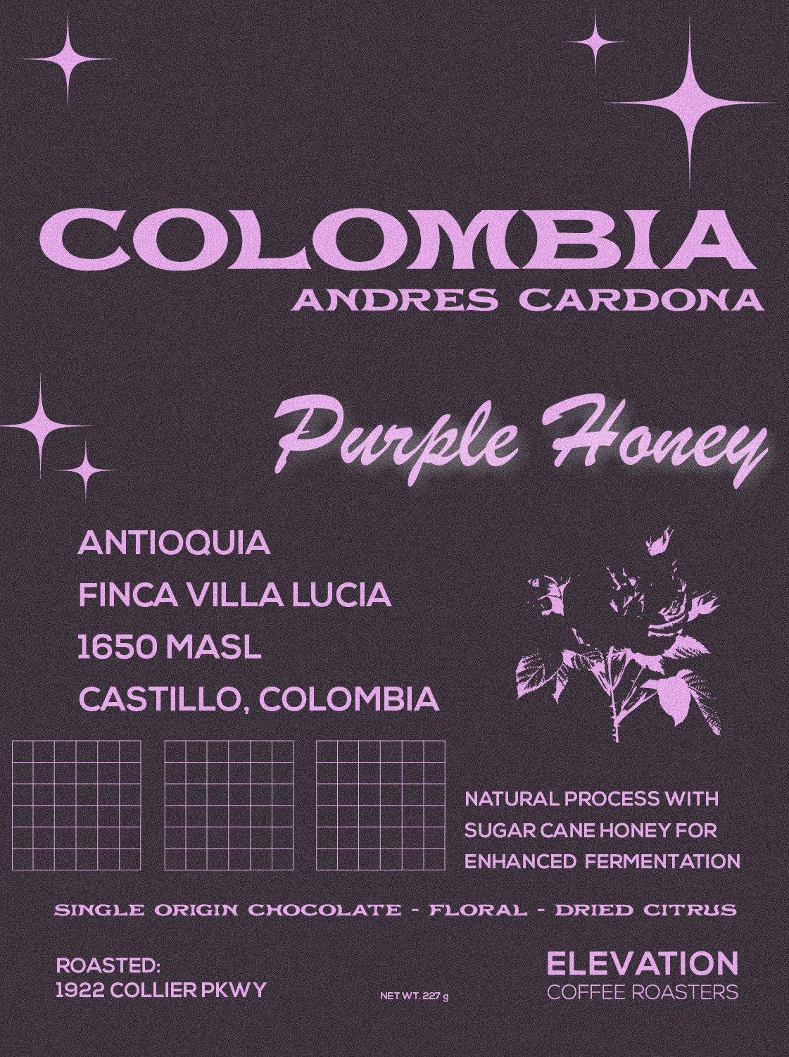 Andres Cardona Purple Honey - Colombia